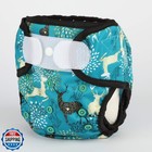 Baby Cloth Diaper Cover Nappy Hook And Loop Double Gusset 6 6lbs To 33lbs  re