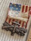 1898 Army Spanish American War Veterans Numbered Saw Medal Drape L  k   
