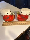 Rare Vintage Red Santa Boot Salt And Pepper Set Made In Japan B25 81