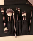 7-piece Hourglass Makeup Brush Set With Cosmetic Bag   Gift Box     Foundation