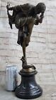 Signed Bronze Art Nouveau Deco Chiparus Statue Figurine Sculpture Art Figure Lrg