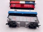 Ho N Scale Model Train Lot Of 5 Boxcars Mixed Brands Bar Tyco Atlas Banger Life