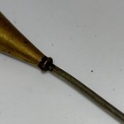 Antique Gold-tone Hat Pin Victorian Edwardian 1900s Estate Millinery 10 Inch