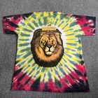 Vintage Bob Marley T-shirt Tie Dye Size Xl Reggae Lion Not Fade Away 90s