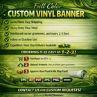 Custom Vinyl Banner     13oz  Vinyl     Fast Shipping     Bulk Discounts