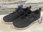 Skechers Lite Weight Memory Foam Mens Size 8 5 Wide Fit - Black - New