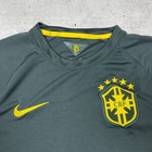 Nike Cbf Brasil Dri Fit Soccer Football Jersey Shirt 2014 Brazil Green Sz Large