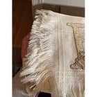 Handmade Cross Stitch Baby Bears Blanket With Fringe