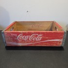 Vintage Red Antique Coca Cola Coke Wood Wooden Crate - 12   X 18  