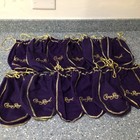 Purple Crown Royale Drawstring Empty Bags Lot Of 12 Bags  9 5  Long  gift Bags