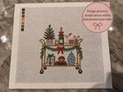Needlepoint Canvas Christmas Holiday Bar Cart