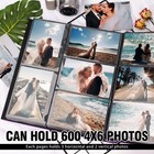 Photo Album 4x6 600 Photos  Leather Cover Extra Large Capacity Holds 600 Horizon