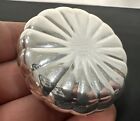 Majestic Usa Sterling Silver Compact Powder Box Art Deco Mirror Puff Screen Vtg