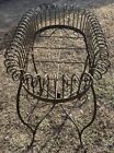 Vintage Twisted Scroll Wrought Iron Ornate Double Plant Stand H24    X L22    X W14   