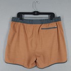 New Vuori Banks Shorts Mens L Brown Orange 5  Inseam Unlined Hybrid Performance