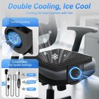 Cooling Gel Seat Cushion With 12v Power Fan  4d Air Fiber Support Pad For Off   