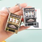 Keychain Mini Slot Machine Fruit Toy Creative Car Key Ring Gift