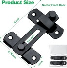 2-pack Sliding Gate Latch 4x2 76in Heavy Duty Door Lock For Barn Shed Fence Use