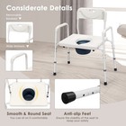 Giantex 3-in-1 Bedside Commode  Height Adjustable Raised Toilet Seat Handles