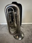 Yamaha Yep-321 Silver Finish Euphonium 4-valve With Gard Bag Carry Case  rare  