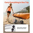 Uimoso Adjustable Kayak Cart Canoe Carrier 350lbs With 12   Pu Tires Foldable