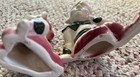 2 Vintage Elf Pixie Mccoy Pottery Reclining Figurines