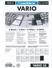 Lighthouse Vario Stock Sheet Double Sided 5 Pocket Protector Pages Size  5s