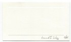 Leonard I  Schiff Signed Card Autographed Physicist Quantum Mechanics Nasa