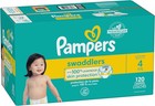 Pampers Swaddlers Diapers Size 4  22   37   lb   120 Count     Brand New