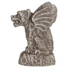 English Antique Concrete 5 In  W X 6 25 In  H  6 In  Gargoyle  Gargoyle Sculptur