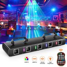 Led 5 Lens Dmx Laser Stage Light Projector Rgbyc Beam Disco Show Party Lighting