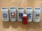 Lot Of 5 Vintage West Germany Stoneware 1l Beer Steins Mugs 7 5    Tall