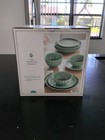The Pioneer Woman Agatha Green Solid 12-piece Stoneware Dinnerware Set