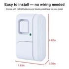 Wireless Window   Door Alarm 4 Pack   Diy Home Security Burglar Alert Chime