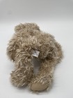Russ Berrie Spencer Shaggy Teddy Bear Tan Beige Plaid Bow 16  Bean Plush