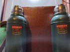 Vintage Stanley Thermos Set Hot   Cold Picnic Travel Containers W Leather Case