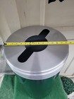 Glaro 23 Gallon Round Steel Recycling Bin  Green grey  Pre-owned  649 Retail