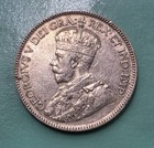 1935 Canada Silver 25 Cents Au
