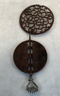 Antique Griswold New American Cast Iron Wood Stove Pipe Flue Damper