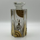 Andre Jollivet 4 75  Art Deco Gold And Glass Perfume Bottle Paris France