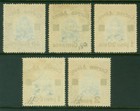 Chile 1927 Airmail - Testart - O higgins Complete Set   Scott   C1-c5 Used Vf