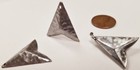 6 Vintage Arrowhead Hammered Steel 25mm  Silver Stamping Finding Pendants N77