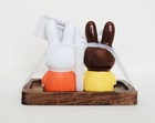         nwt Autumn Themed Ceramic Miffy Salt   Pepper Shaker Set