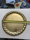 Ornate 15    Round Solid Brass Serving Tray Clean - Made In India Read Description