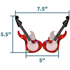 Albert s Gifts Novelty Light Up Red Guitar Sunglasses