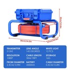 9  30m Sewer Pipe Inspection Camera With 512hz Sonar Meter Counter Self-leveling