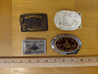 Lot Of 4 Commemorative Freemason Belt Buckles   California Lodges