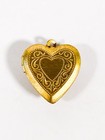 Vintage Harley Davidson Motor Cycles Heart Locket Pendant