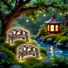 2pcs Miniature Resin Garden Bench  Fairy Village Dollhouse Accessory  Fairy G   