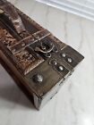 Antique-look Rustic Wood And Metal Storage Steamer Chest Trunk  Vintage 